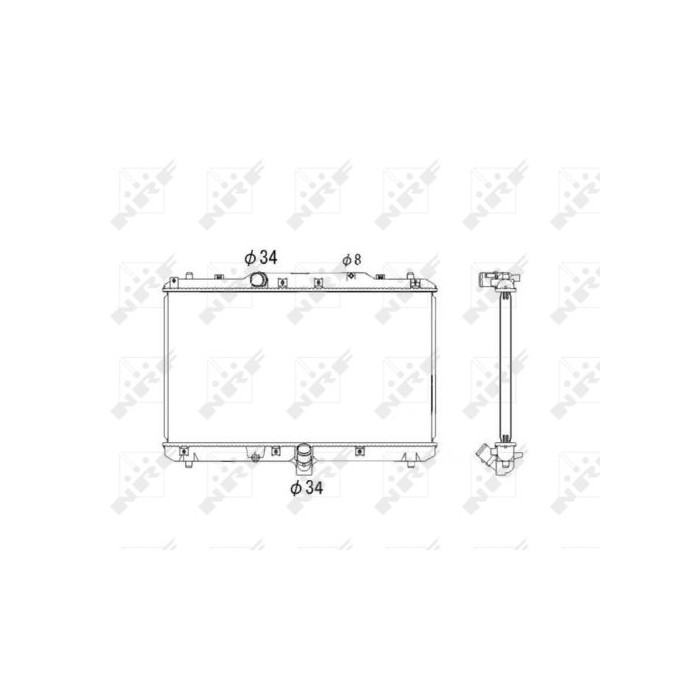 NRF Kühler, Motorkühlung 53579