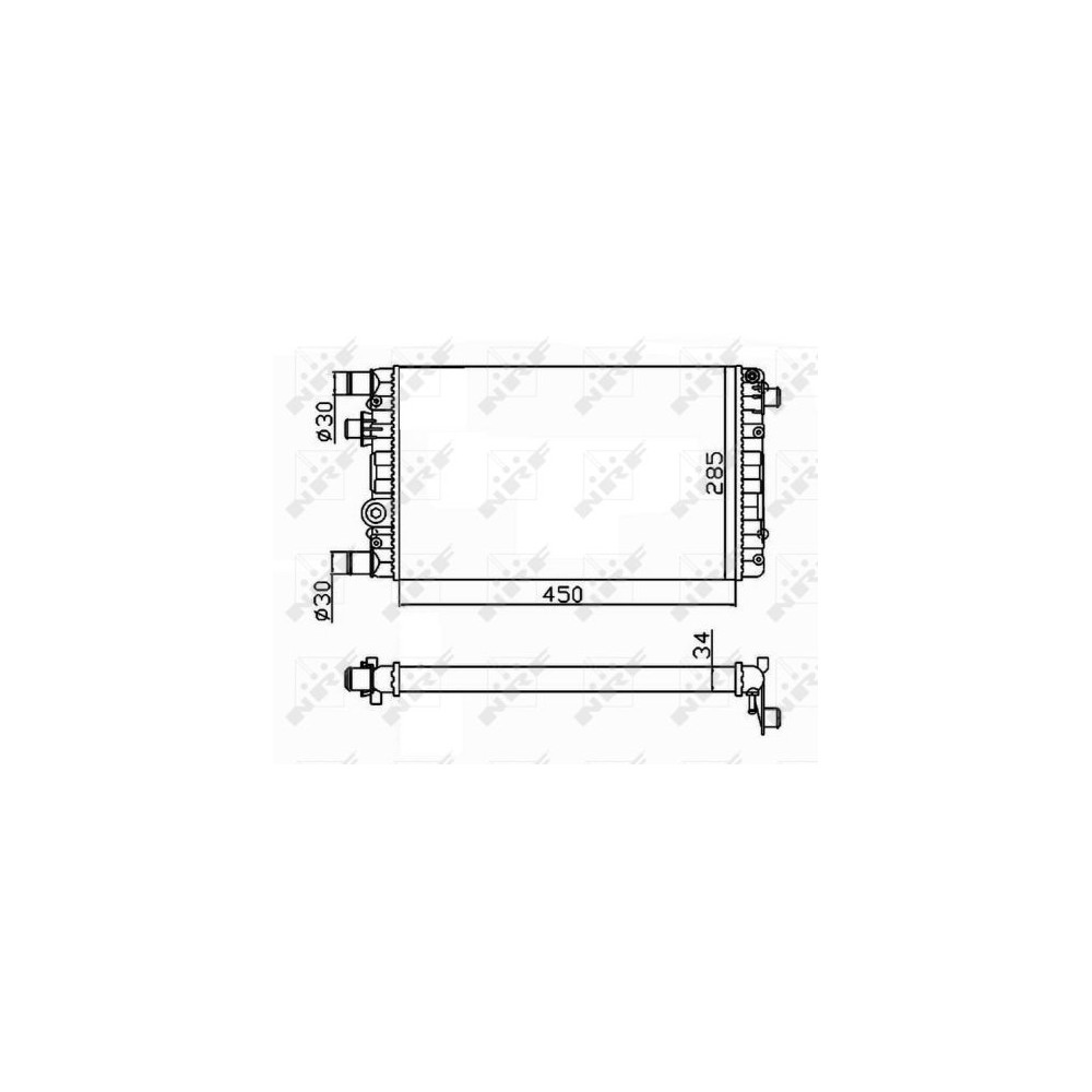 NRF Kühler, Motorkühlung 53602