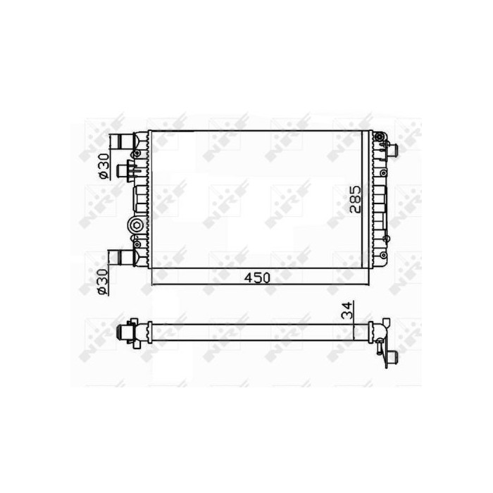 NRF Kühler, Motorkühlung 53602