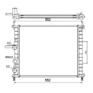 NRF Kühler, Motorkühlung 53607