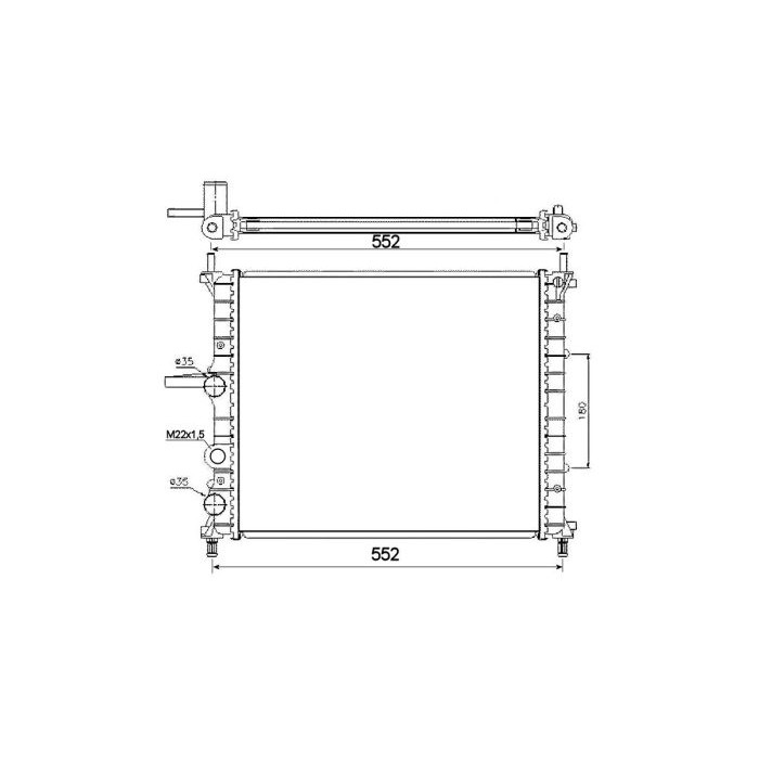 NRF Kühler, Motorkühlung 53607