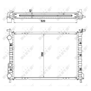 NRF EASY FIT Kühler, Motorkühlung 53608
