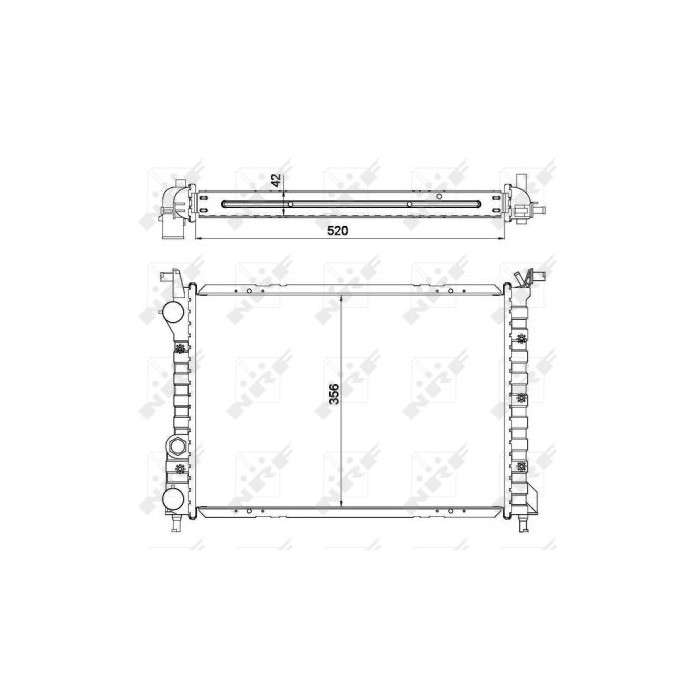 NRF EASY FIT Kühler, Motorkühlung 53608