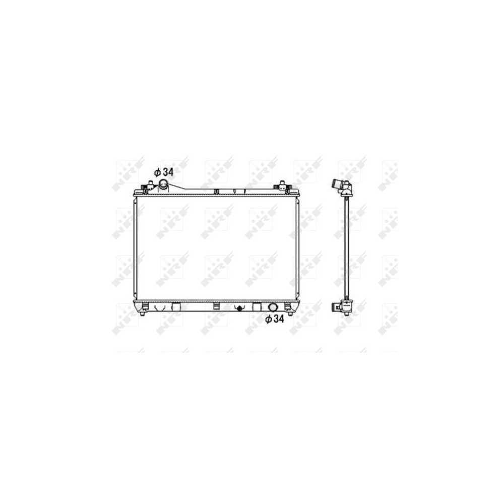 NRF Kühler, Motorkühlung 53703