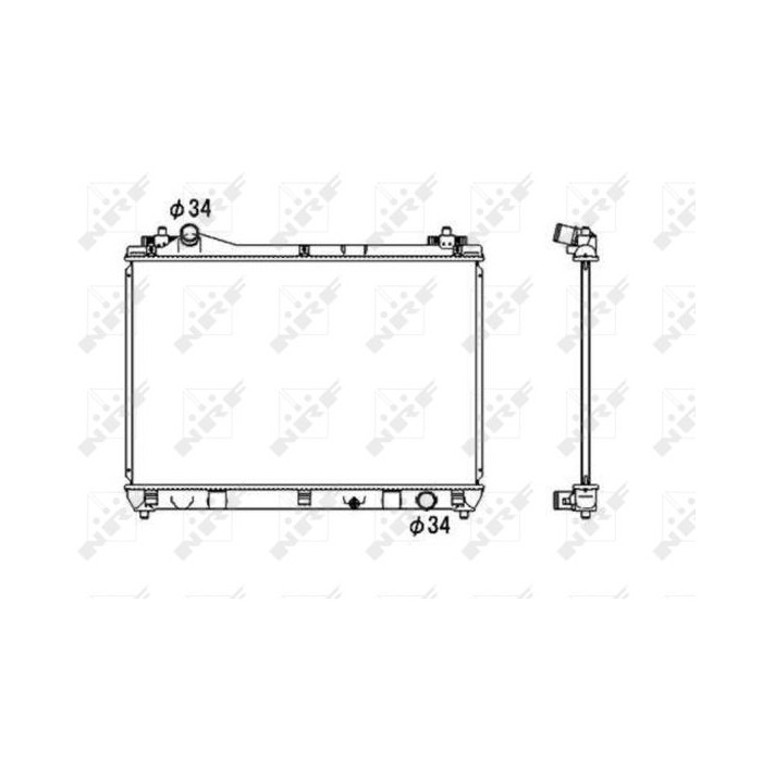 NRF Kühler, Motorkühlung 53703