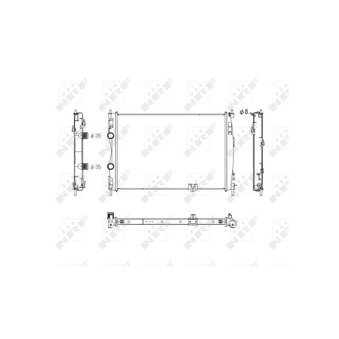 NRF Kühler, Motorkühlung 53757