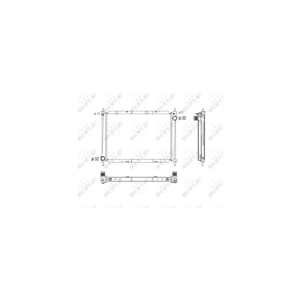 NRF Kühler, Motorkühlung 53759