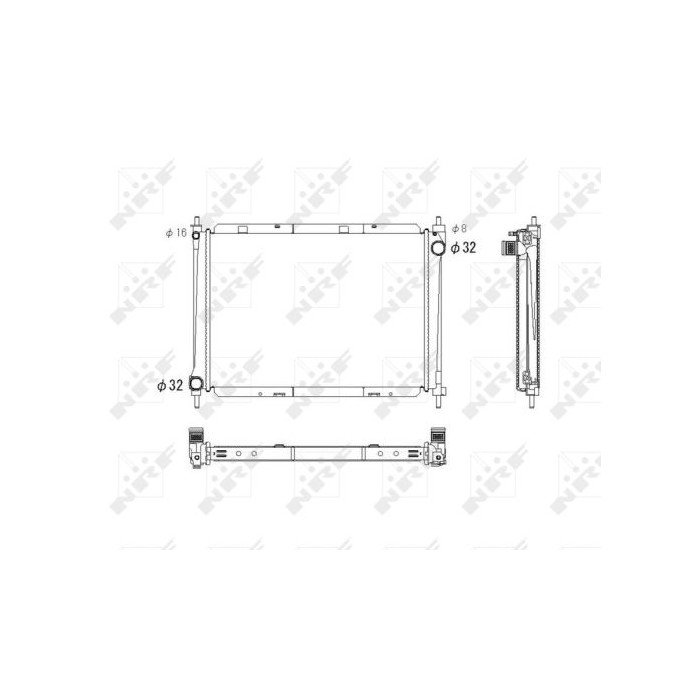 NRF Kühler, Motorkühlung 53759