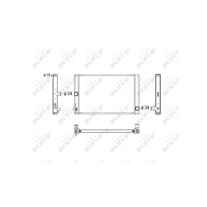 NRF Kühler, Motorkühlung 53764