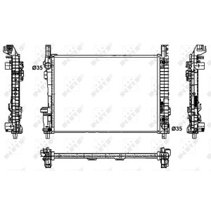 NRF Kühler, Motorkühlung 53800