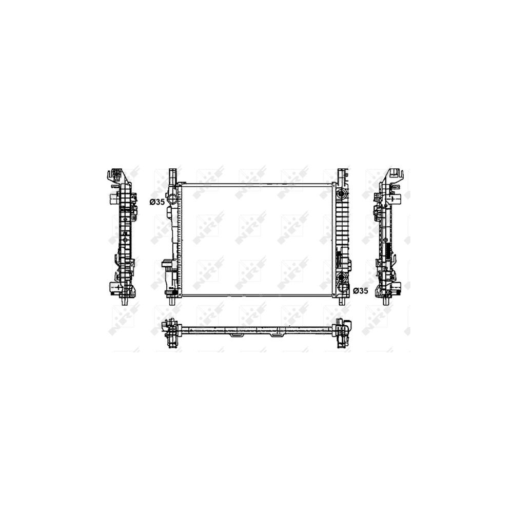 NRF Kühler, Motorkühlung 53800