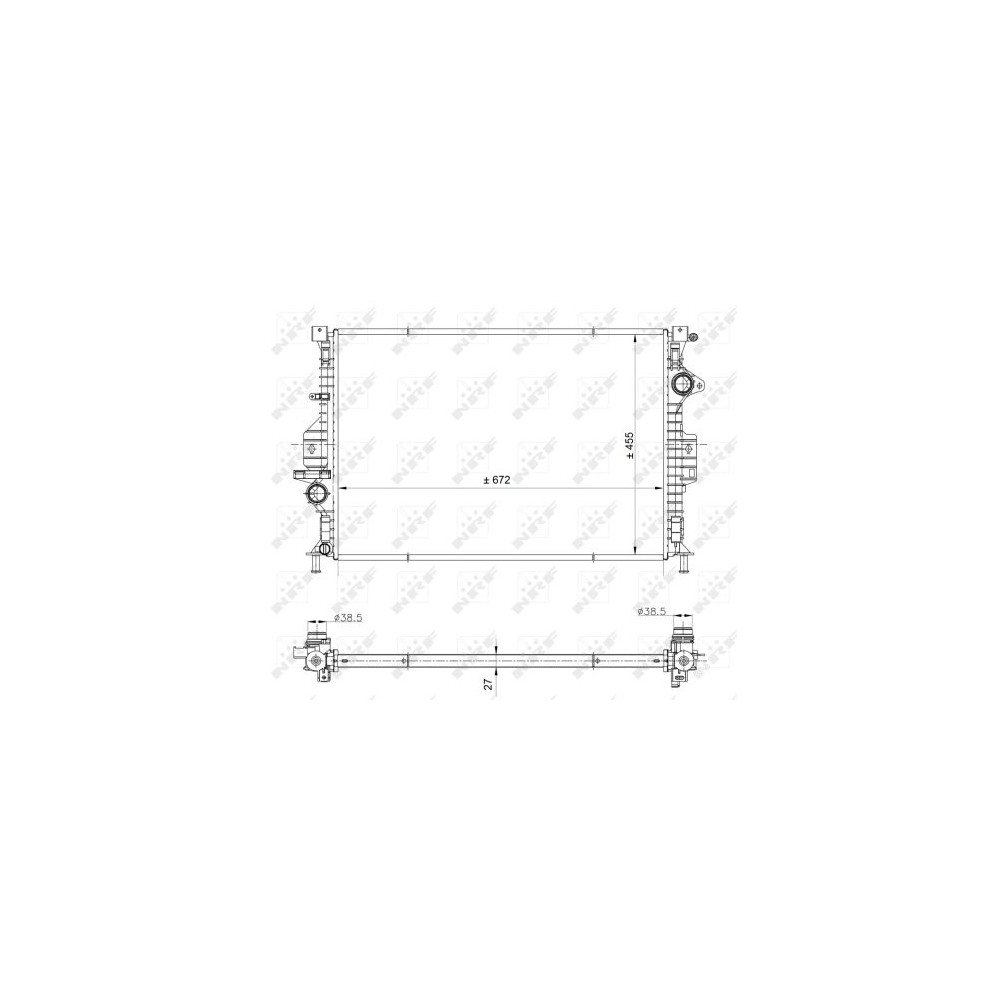 NRF EASY FIT Kühler, Motorkühlung 53812