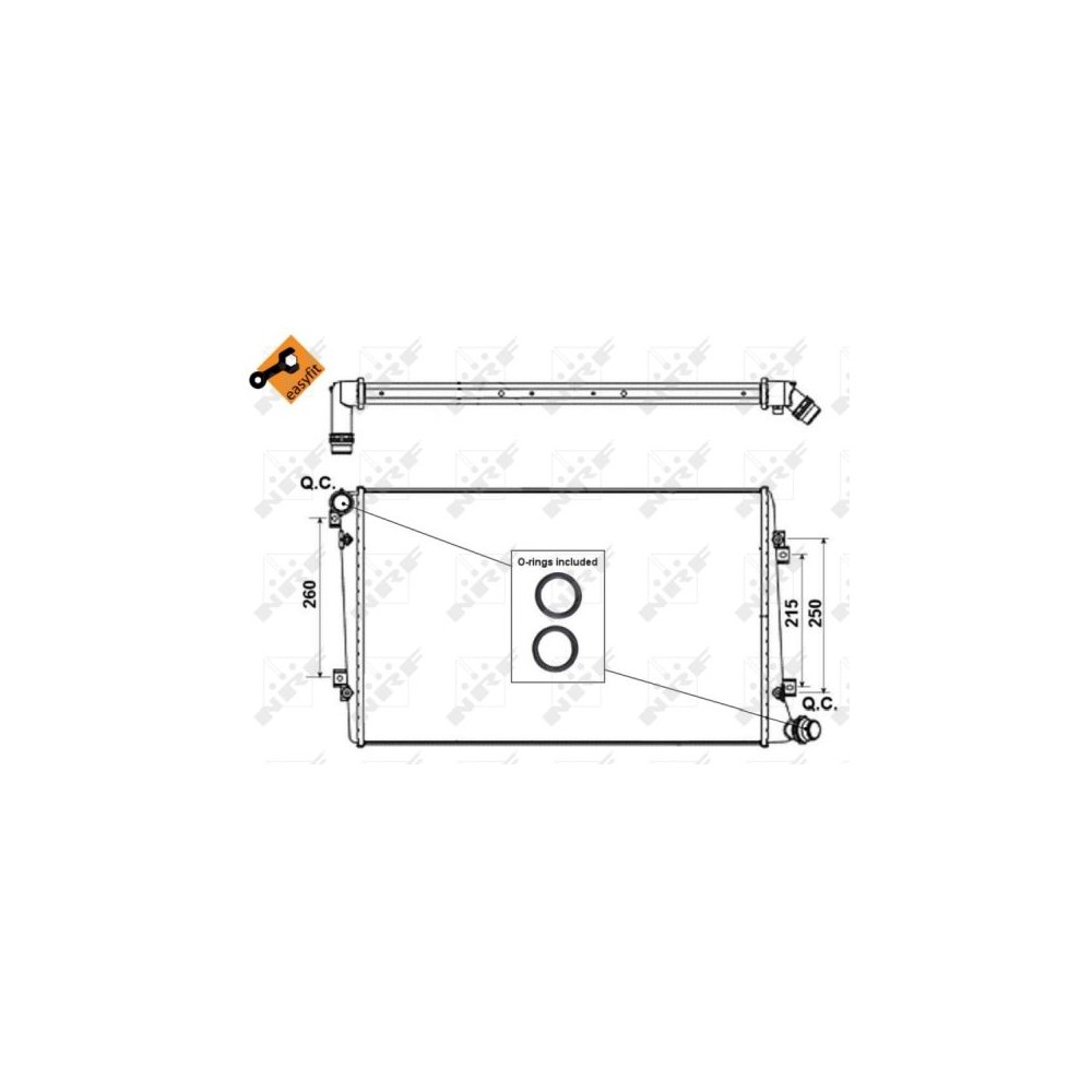 NRF EASY FIT Kühler, Motorkühlung 53813