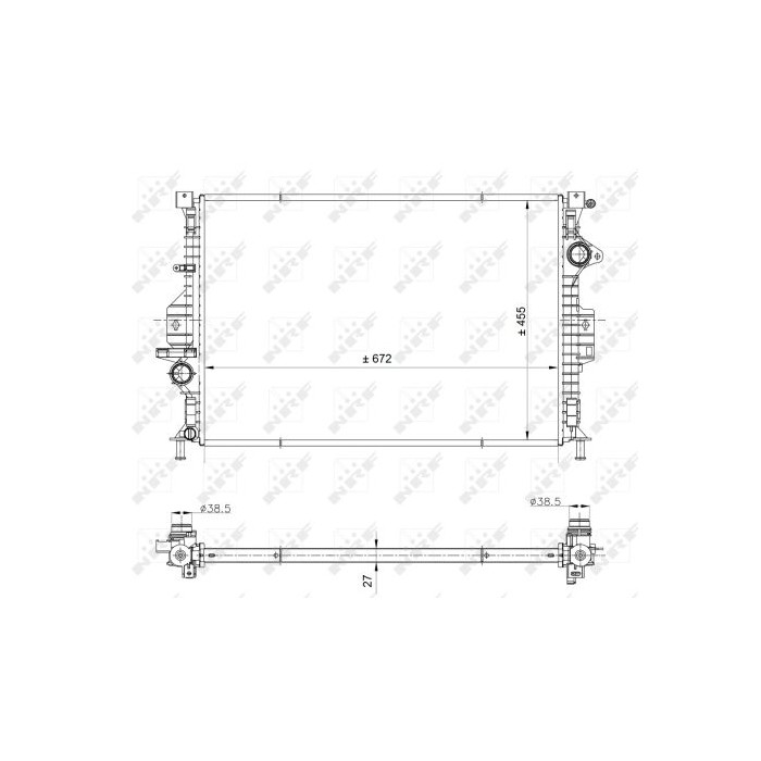 NRF EASY FIT Kühler, Motorkühlung 53812