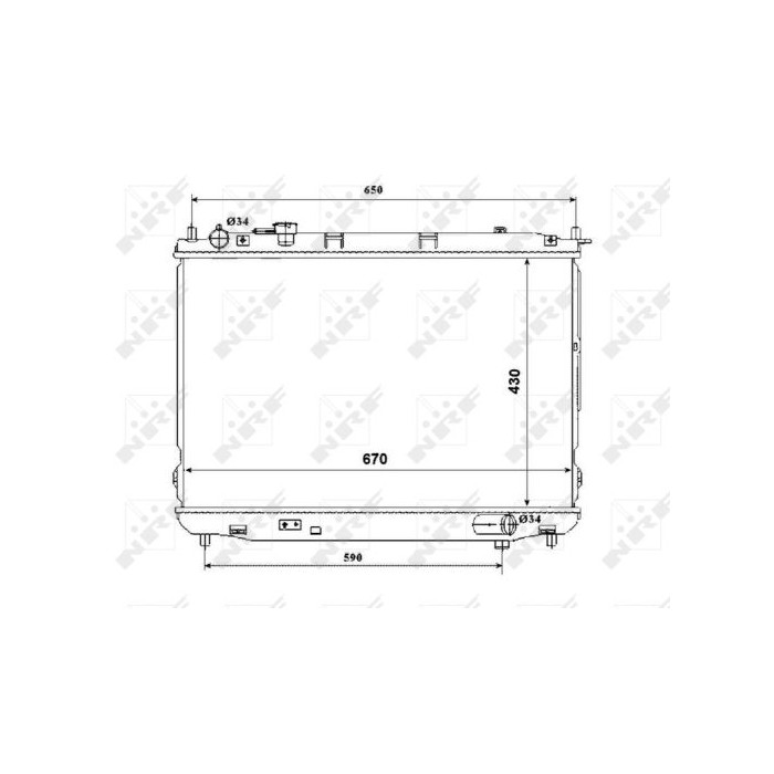 NRF Kühler, Motorkühlung 53847