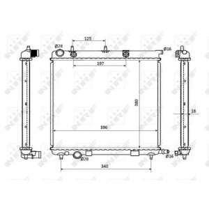 NRF EASY FIT Kühler, Motorkühlung 53863