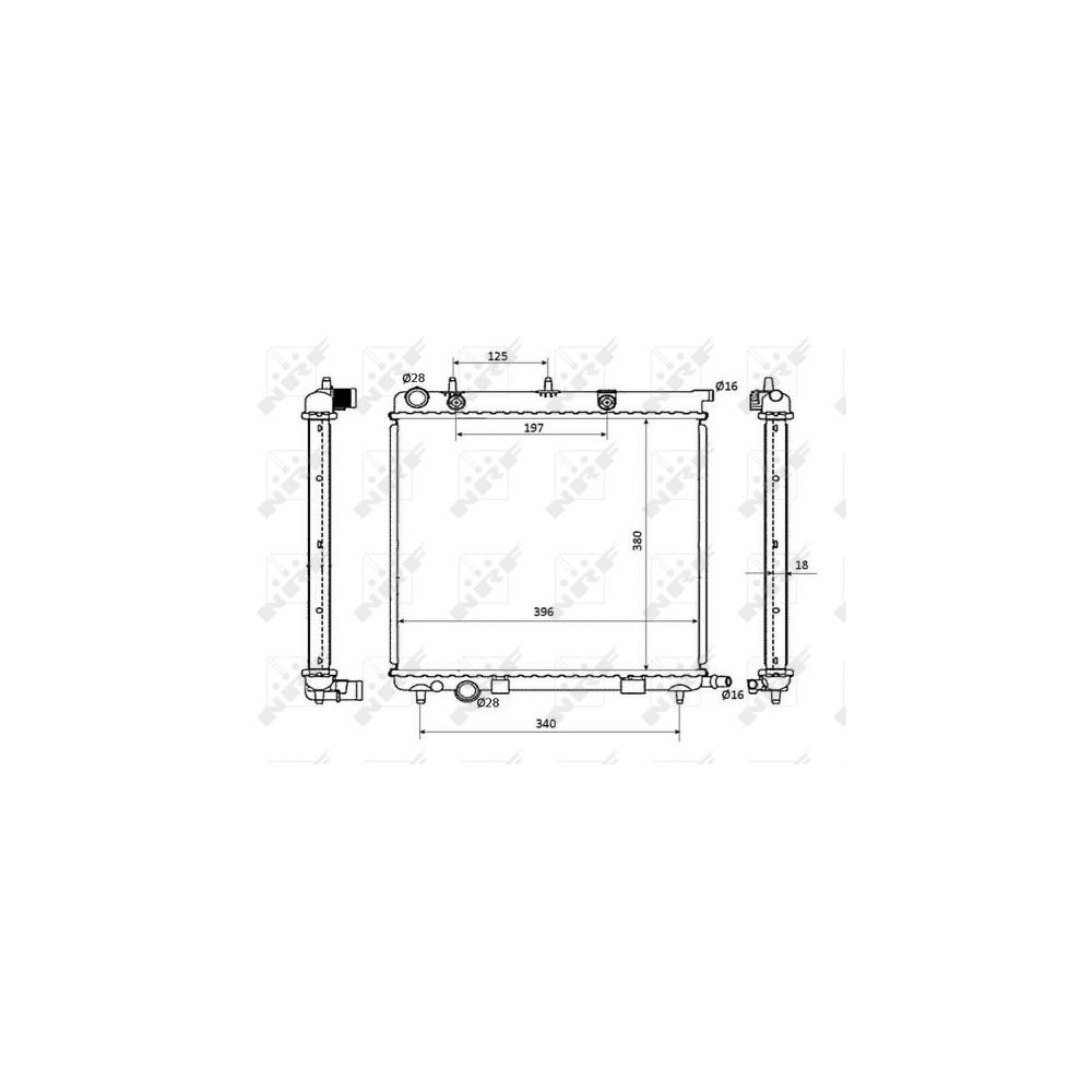 NRF EASY FIT Kühler, Motorkühlung 53863