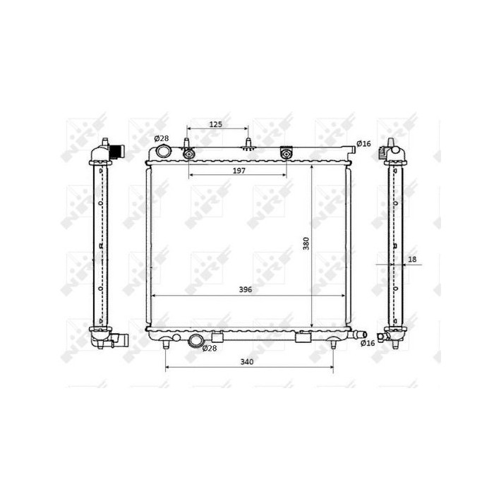 NRF EASY FIT Kühler, Motorkühlung 53863