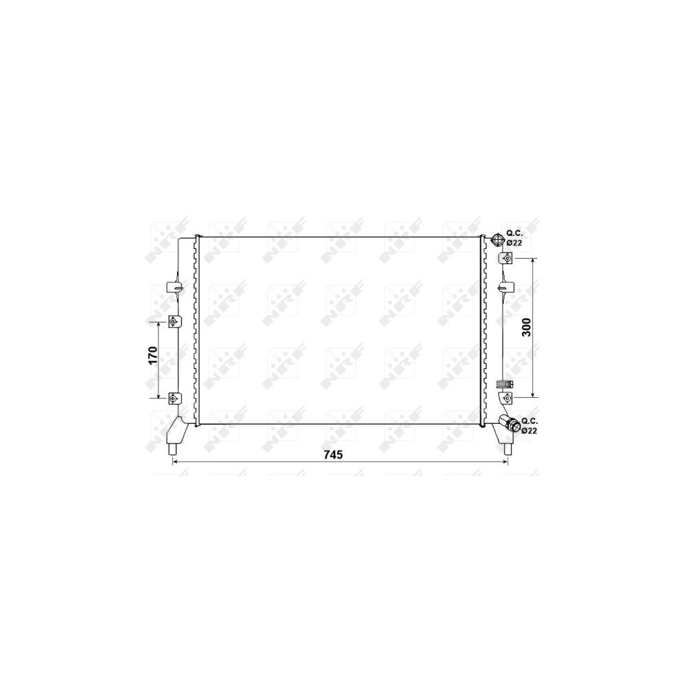 NRF Kühler, Motorkühlung 53884