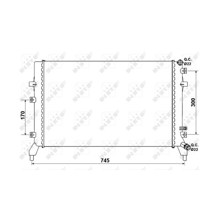 NRF Kühler, Motorkühlung 53884