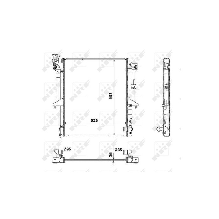 NRF Kühler, Motorkühlung 53907