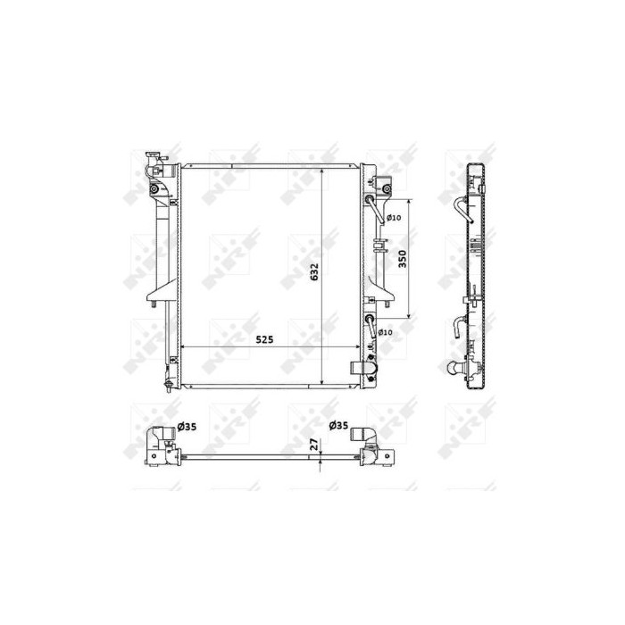 NRF Kühler, Motorkühlung 53910