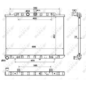 NRF Kühler, Motorkühlung 53911
