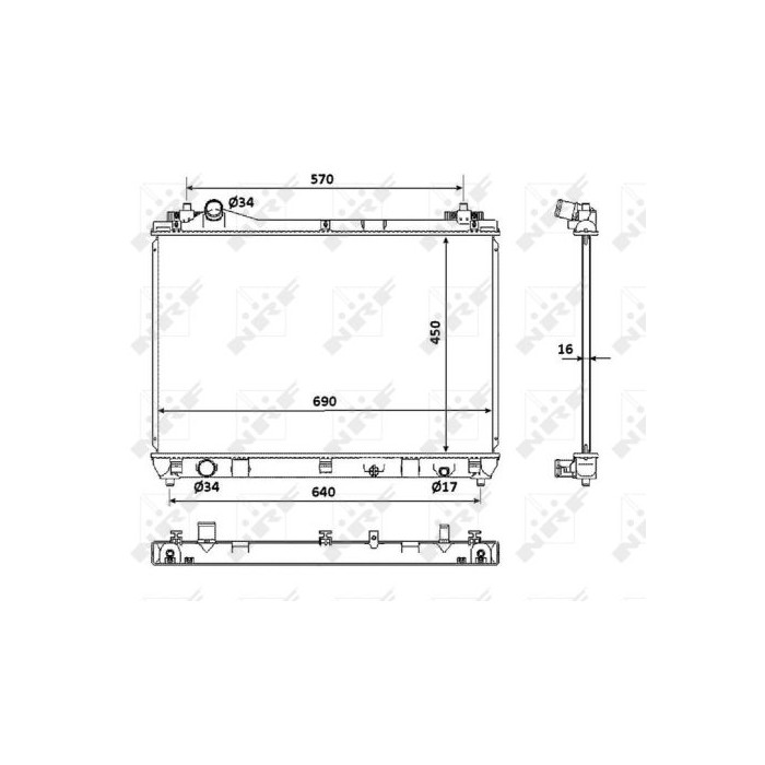 NRF Kühler, Motorkühlung 53917