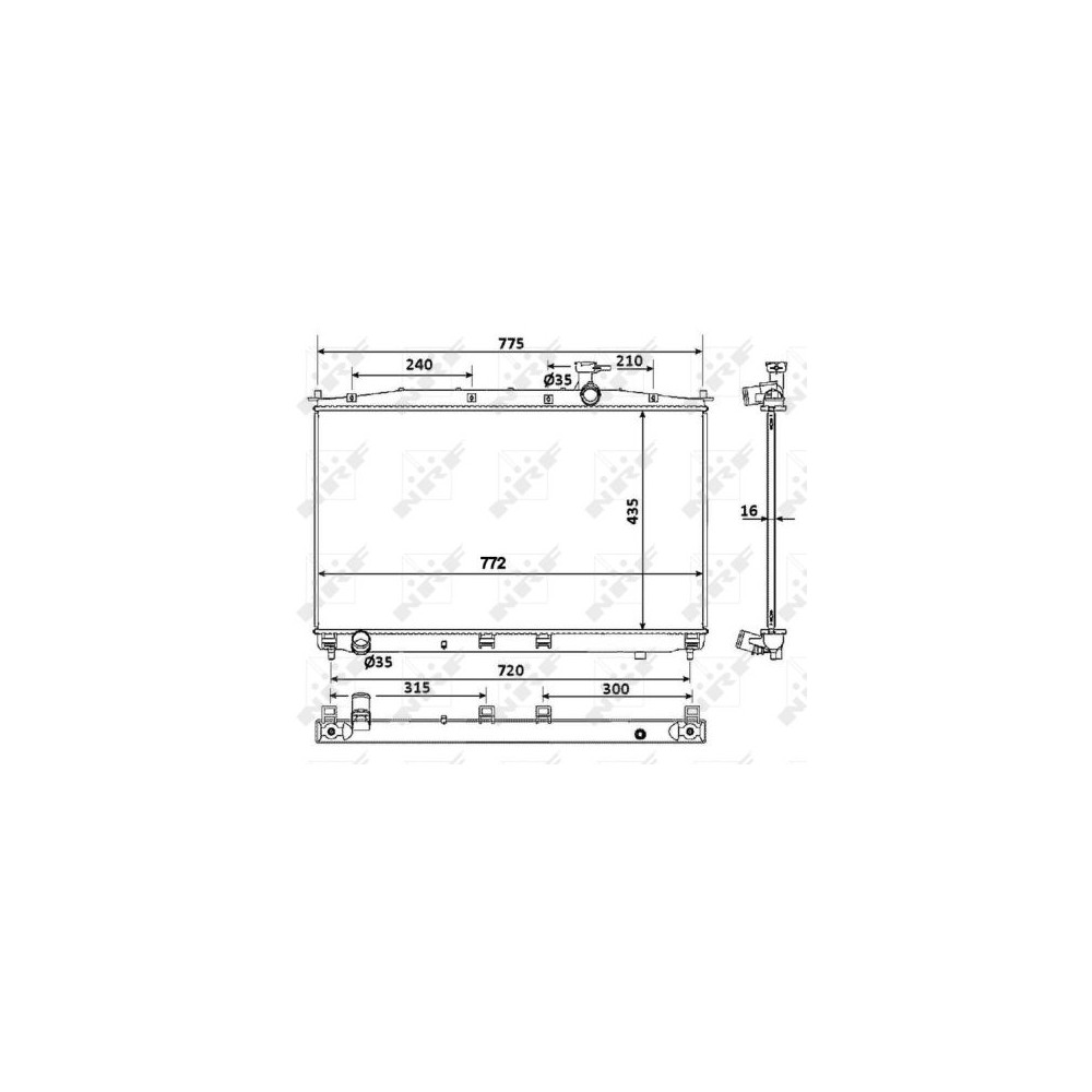 NRF Kühler, Motorkühlung 53942