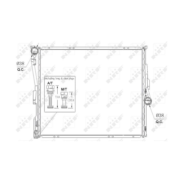 NRF Kühler, Motorkühlung 53956