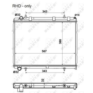 NRF Kühler, Motorkühlung 53973