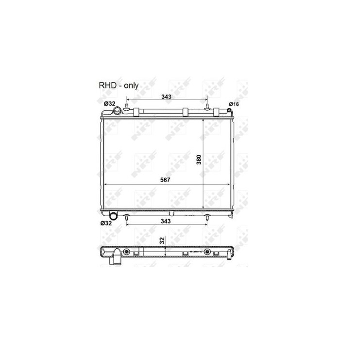 NRF Kühler, Motorkühlung 53973