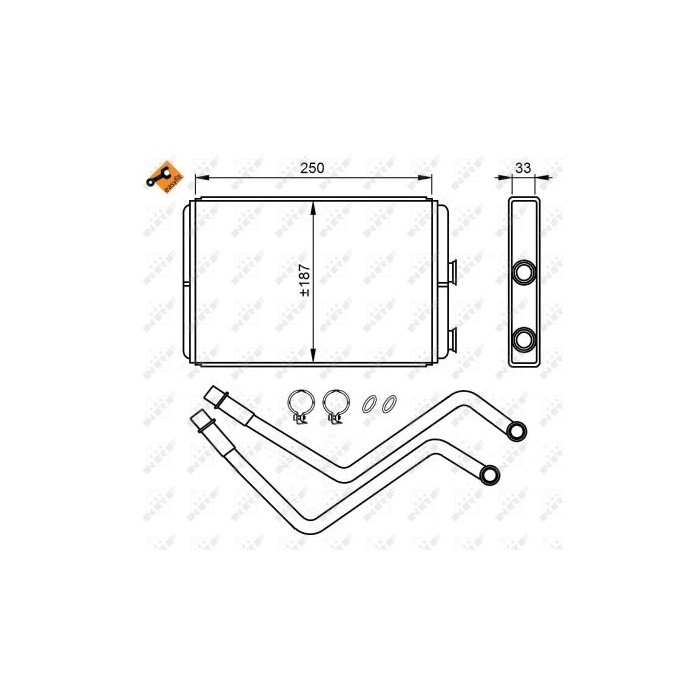 NRF EASY FIT Wärmetauscher, Innenraumheizung 54211