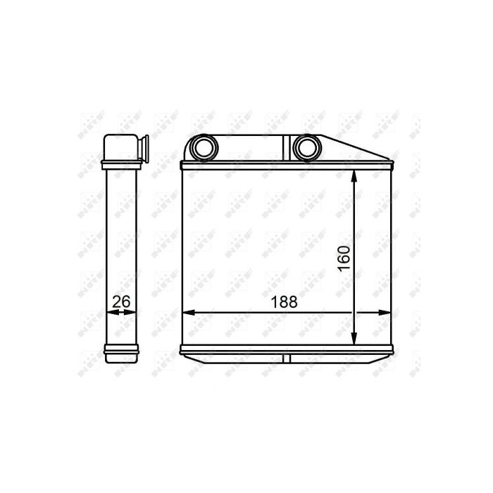 NRF Wärmetauscher, Innenraumheizung 54213