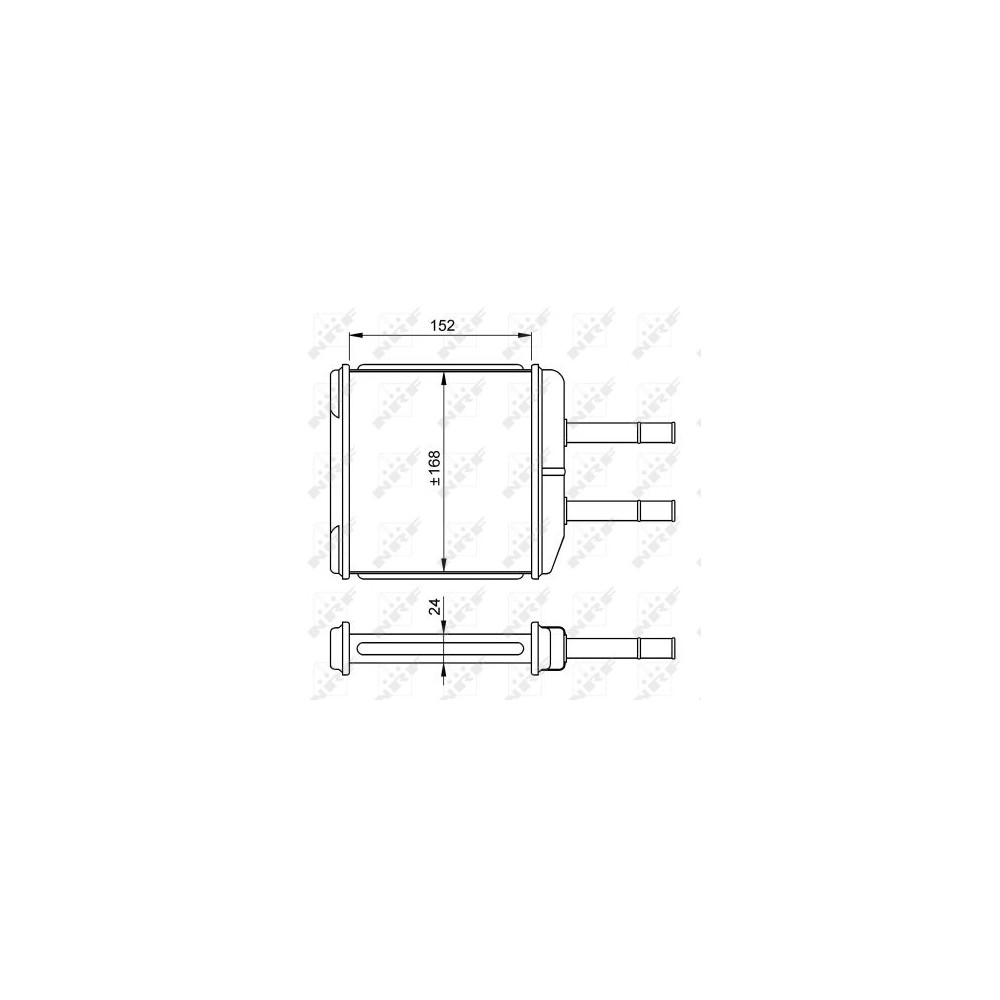 NRF Wärmetauscher, Innenraumheizung 54260