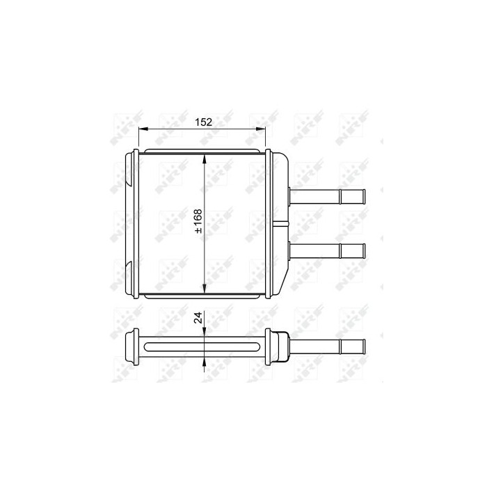 NRF Wärmetauscher, Innenraumheizung 54260