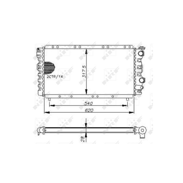 NRF Kühler, Motorkühlung 54648