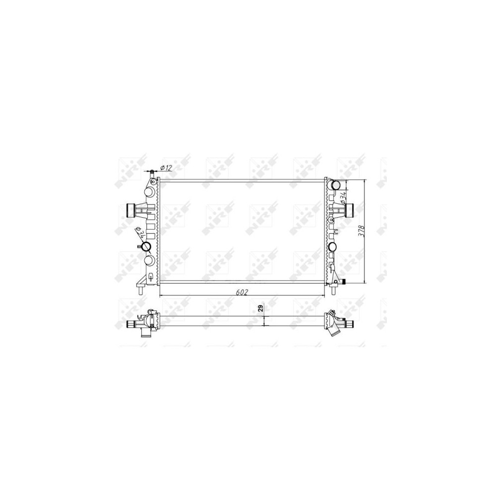 NRF Economy Class Kühler, Motorkühlung 54668A