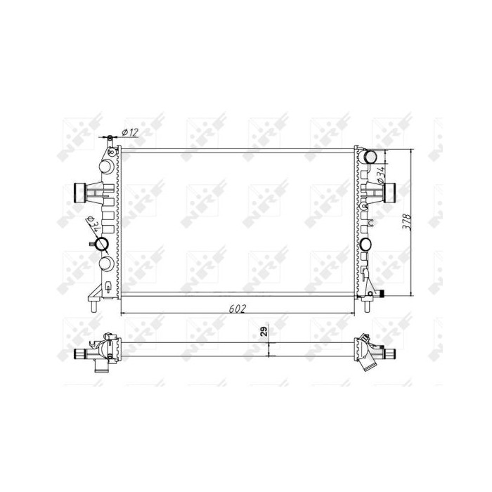 NRF Economy Class Kühler, Motorkühlung 54668A