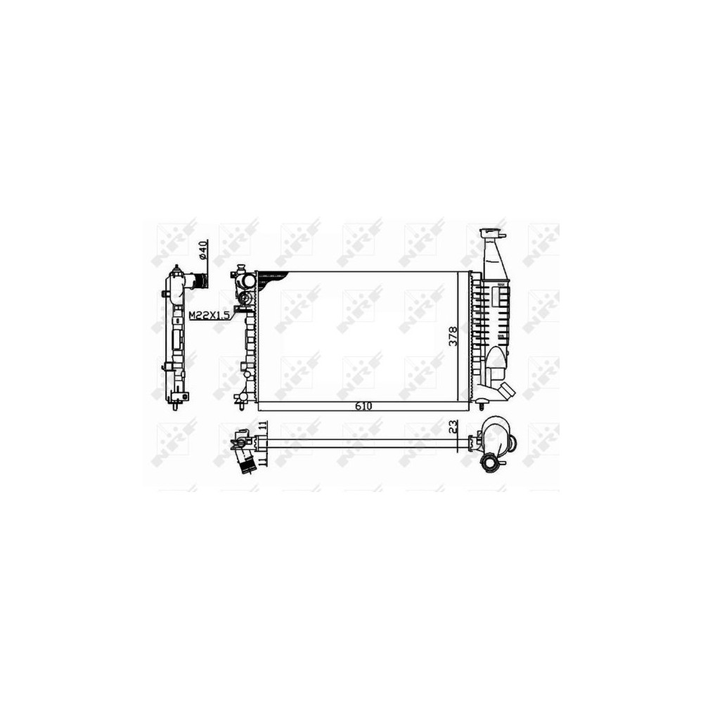 NRF Kühler, Antriebsbatterie 54677