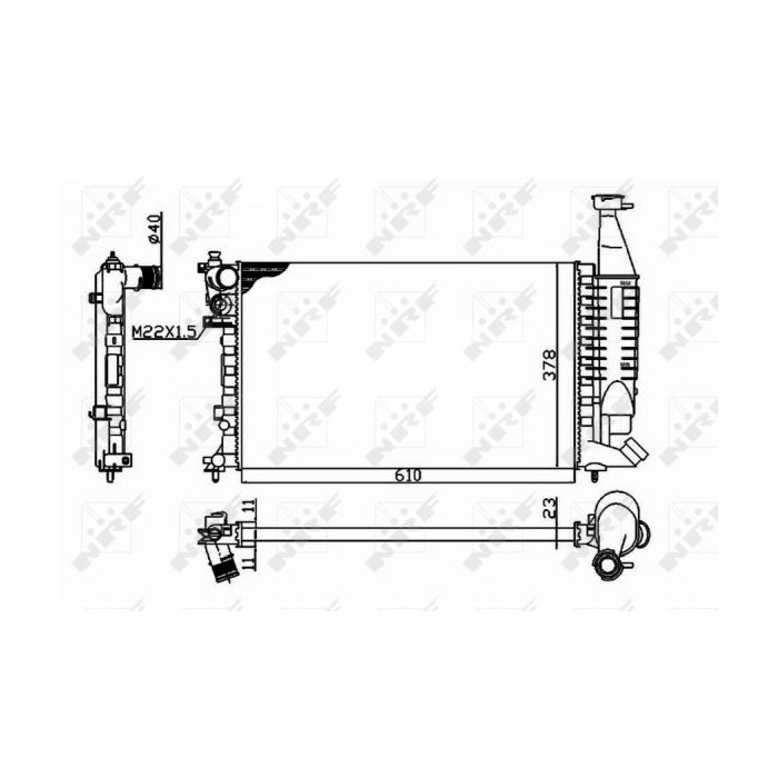 NRF Kühler, Antriebsbatterie 54677