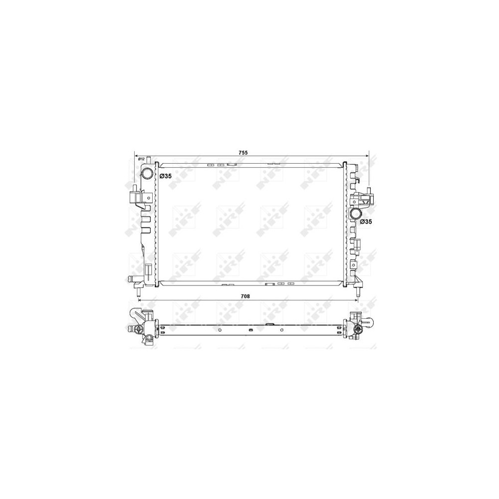 NRF EASY FIT Kühler, Motorkühlung 54753