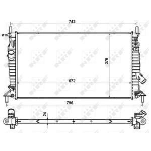 NRF EASY FIT Kühler, Motorkühlung 55327