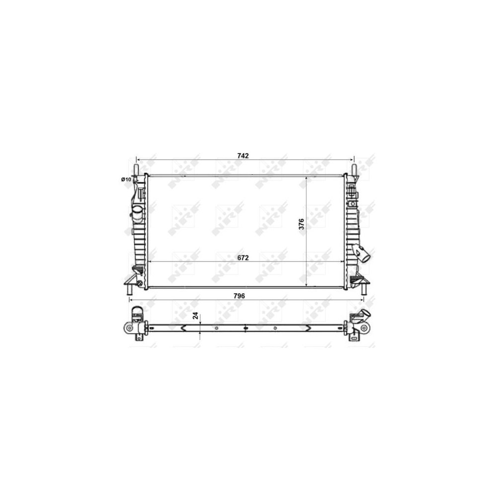 NRF EASY FIT Kühler, Motorkühlung 55327