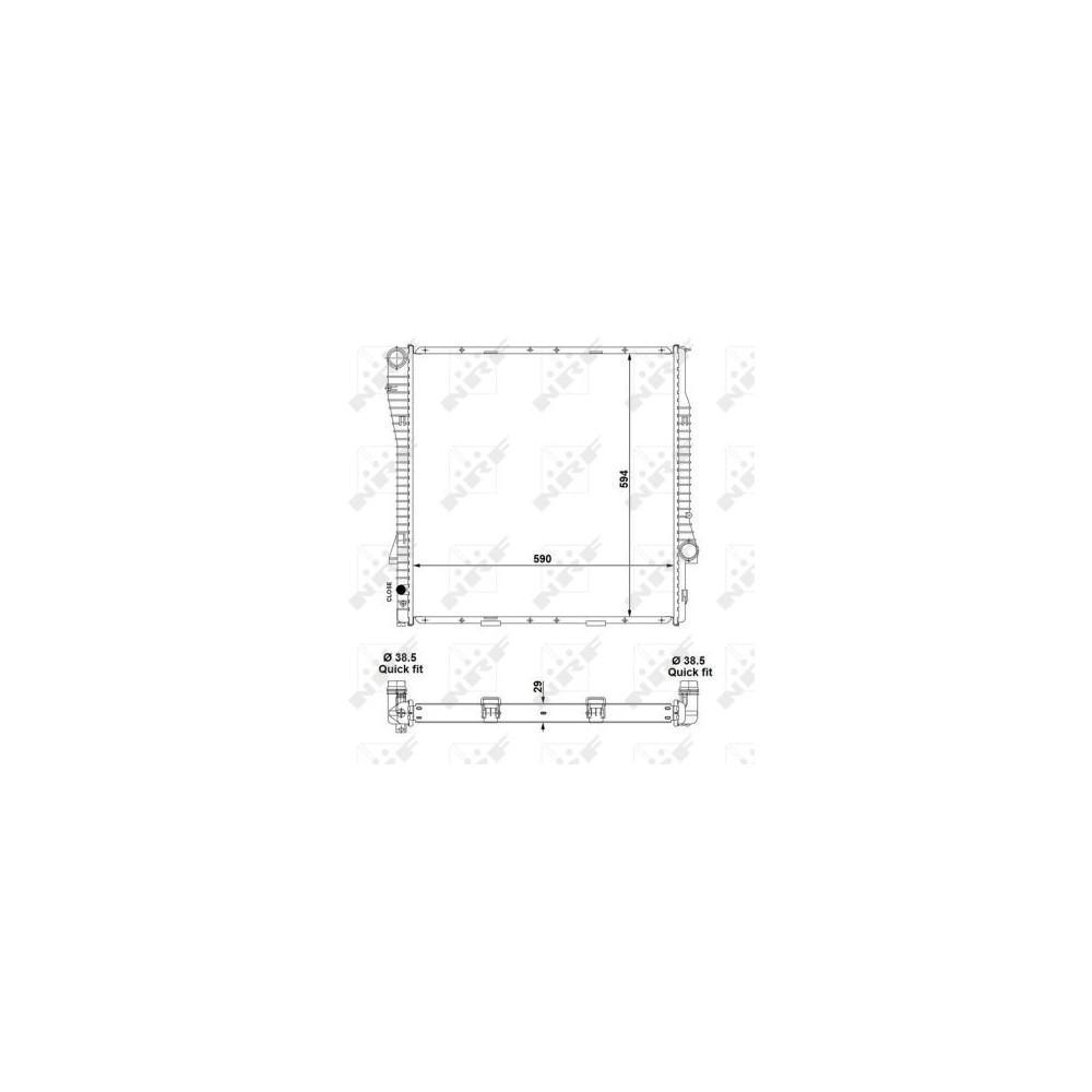 NRF Kühler, Motorkühlung 55330