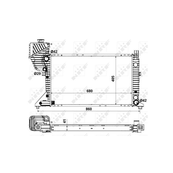 NRF EASY FIT Kühler, Motorkühlung 55348