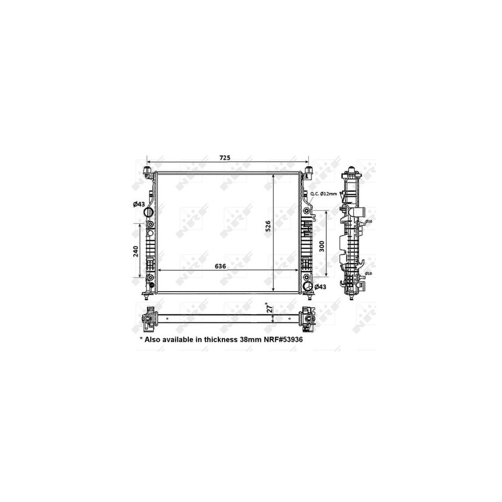 NRF EASY FIT Kühler, Motorkühlung 56074