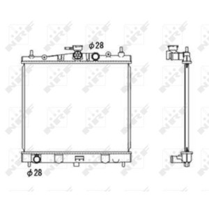 NRF EASY FIT Kühler, Motorkühlung 58187