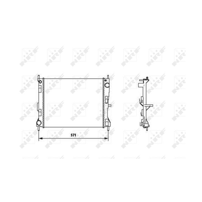 NRF Kühler, Motorkühlung 58188