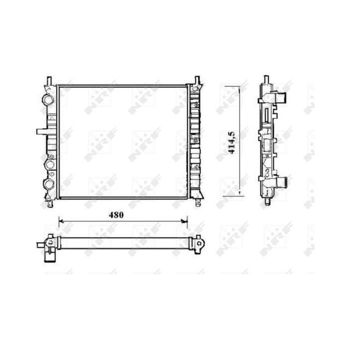 NRF Kühler, Motorkühlung 58191